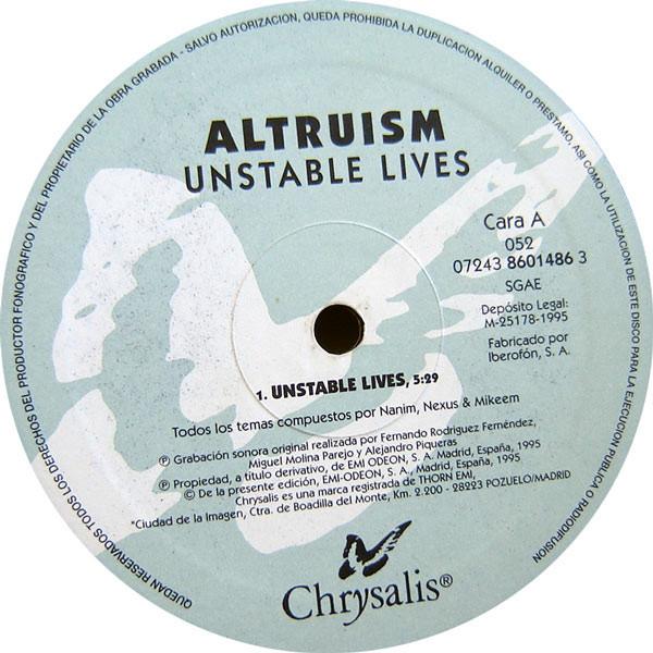Altruism - Unstable Lives