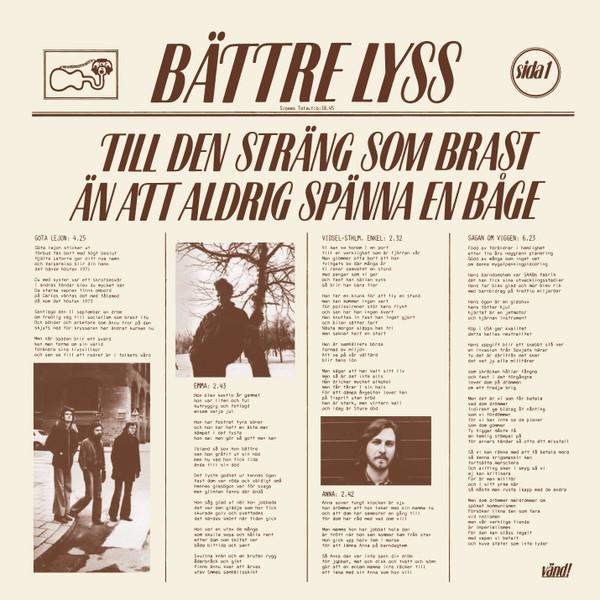 Bättre Lyss - Till Den Sträng Som Brast Än Att Aldrig Spänna En Båge