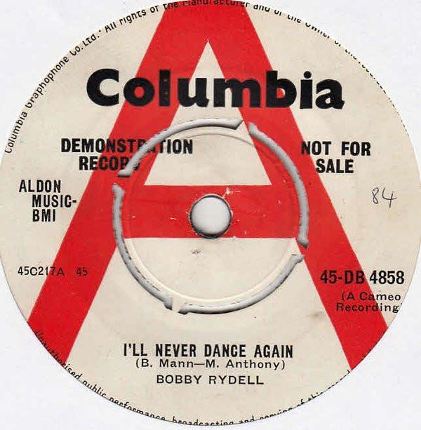 Bobby Rydell - I'll Never Dance Again