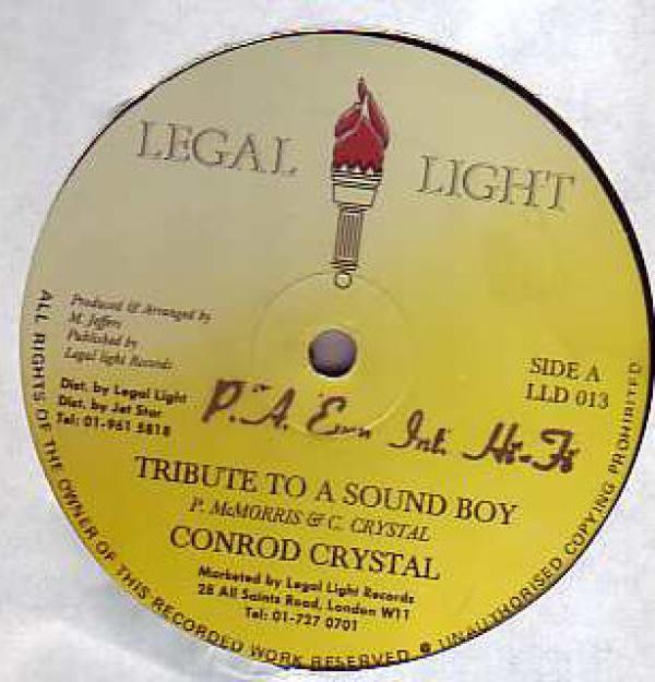 Conrad Crystal - Tribute To A Sound Boy