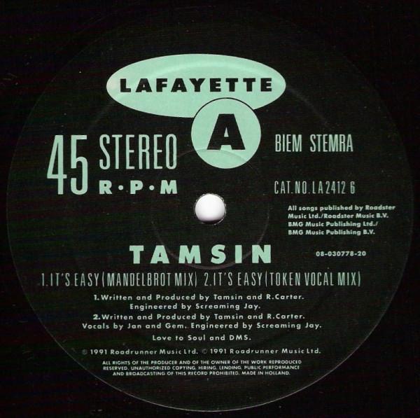 DJ Tamsin - It's Easy / Feelin' Free