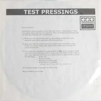 Demdike Stare - Testpressing #002
