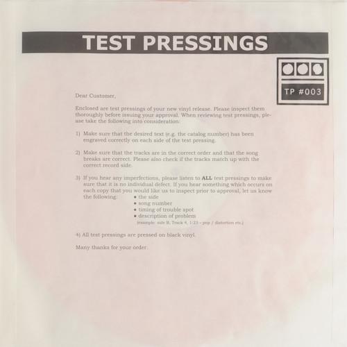Demdike Stare - Testpressing #003