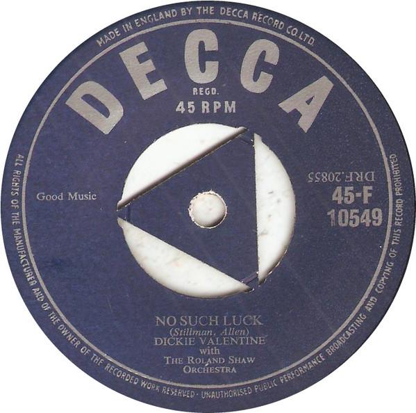 Dickie Valentine - No Such Luck