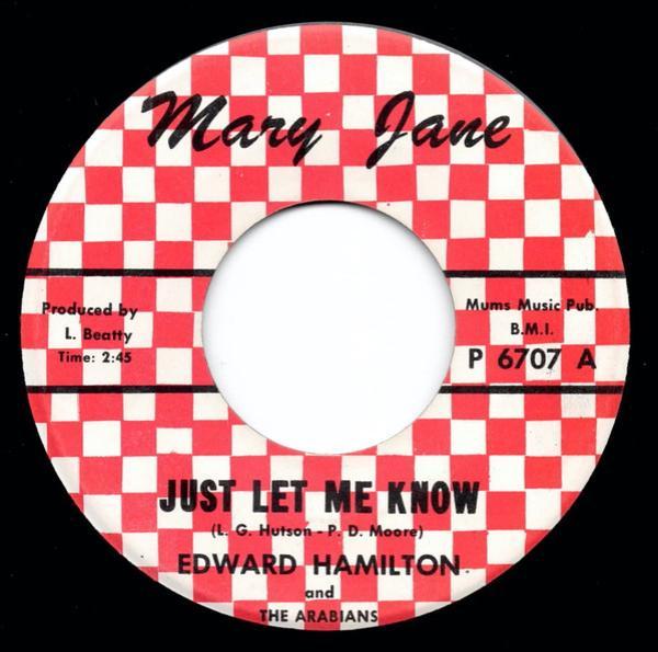 Edward Hamilton, The Arabians - Just Let Me Know
