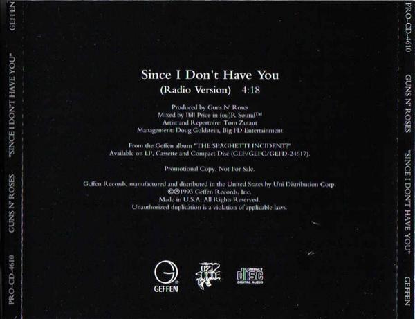 Guns N' Roses - Since I Don't Have You