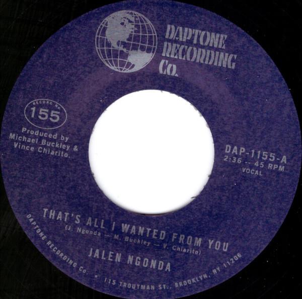 Jalen N'Gonda - That's All I Wanted From You / So Glad I Found You