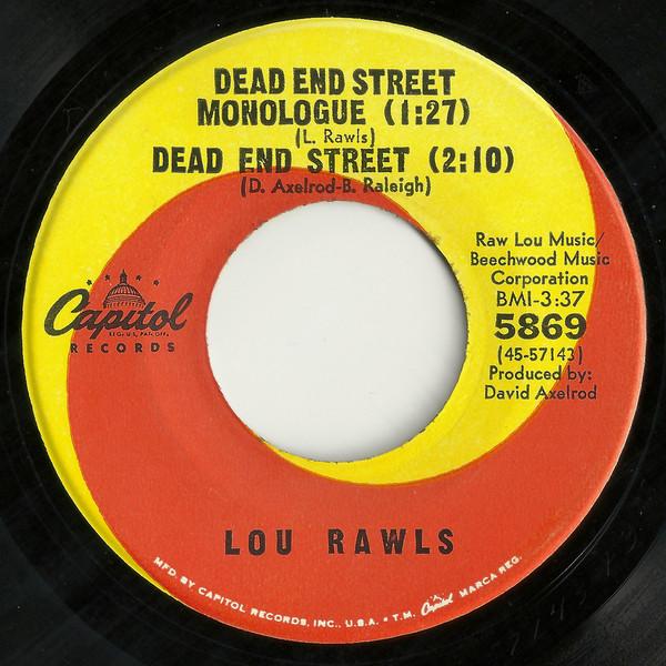 Lou Rawls - Dead End Street / Yes It Hurts - Doesn't It