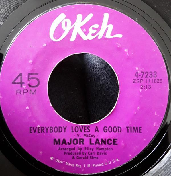Major Lance - I Just Can't Help It / Everybody Loves A Good Time