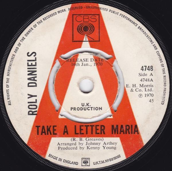 Roly Daniels - Take A Letter Maria