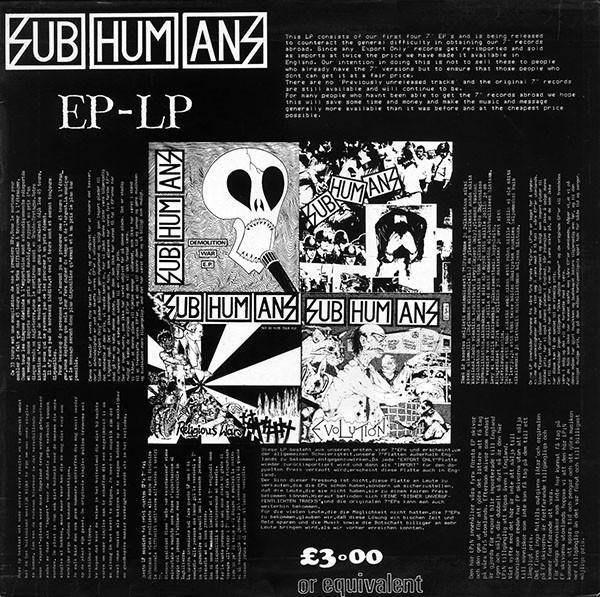 Subhumans - EP-LP