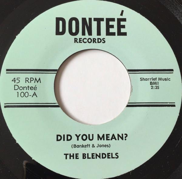 The Blendels - Did You Mean ?