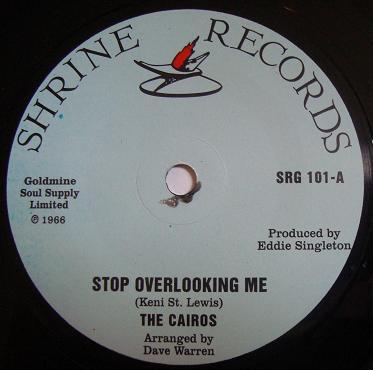 The Cairos - Stop Overlooking Me / Don't Fight It