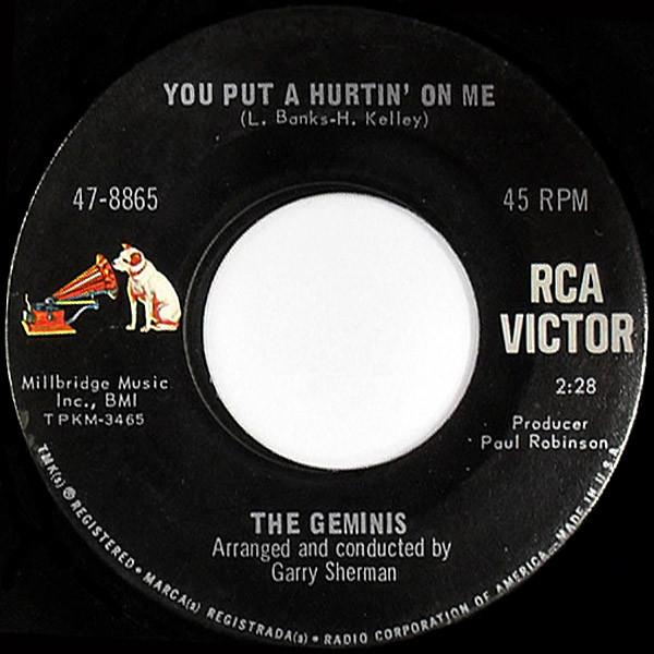 The Geminis - You Put A Hurtin' On Me