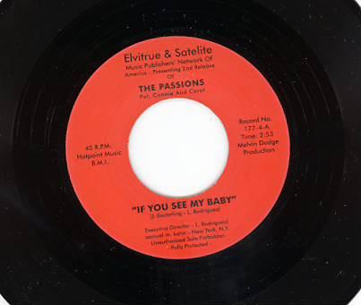 The Passions (6) - If You See My Baby / Hello College Boy (Girl)