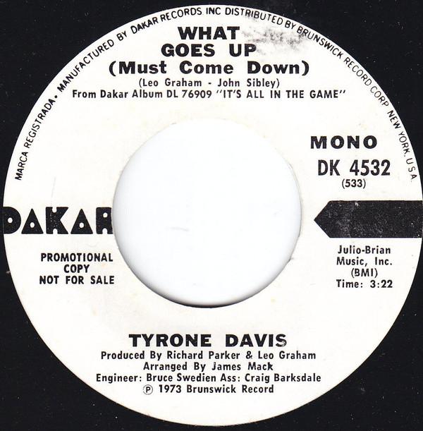 Tyrone Davis - What Goes Up (Must Come Down)